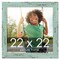 Square Shabby Chic Green Picture Frame - UV Acrylic, Foam Board Backing, Hanging Hardware